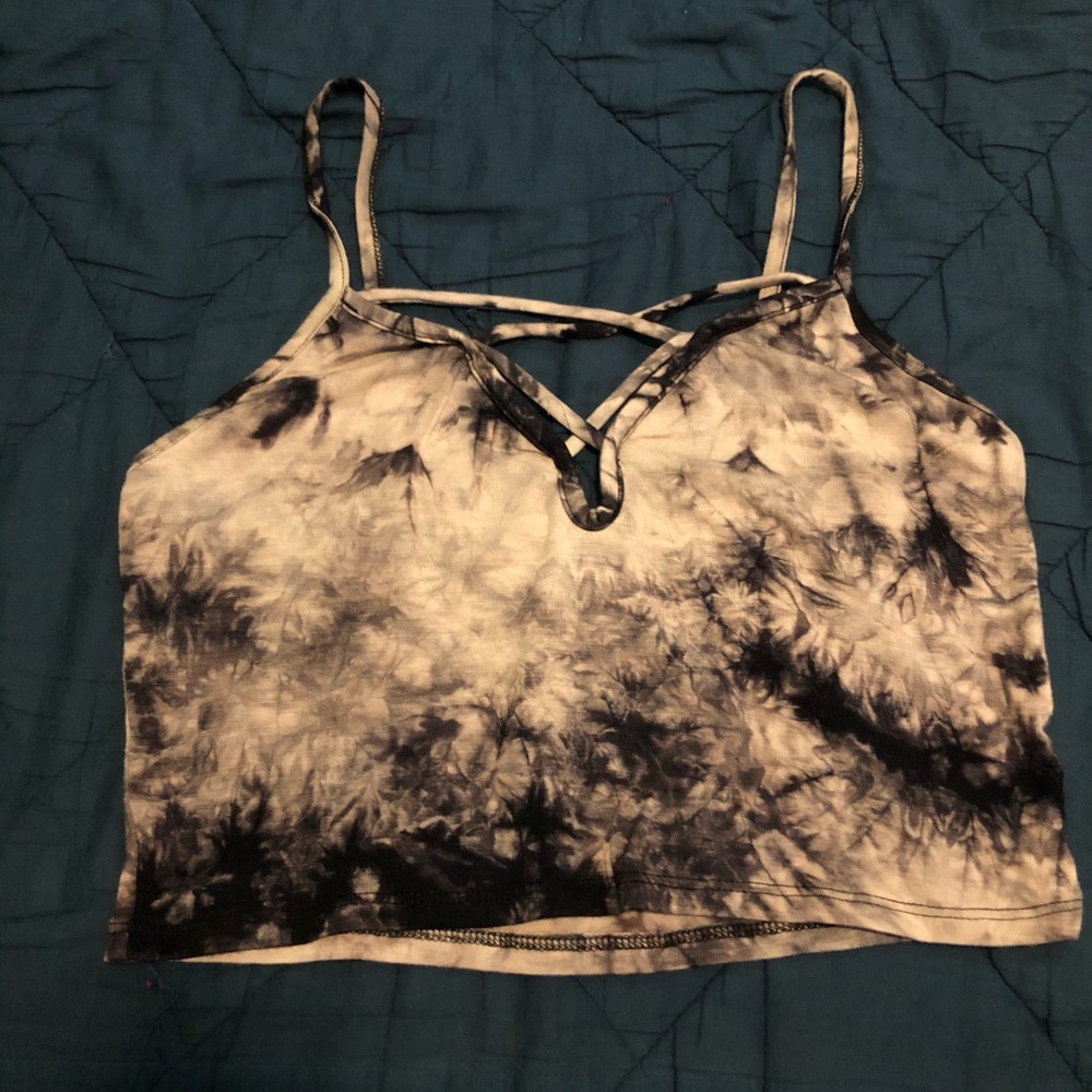 Tie dye mini crop top